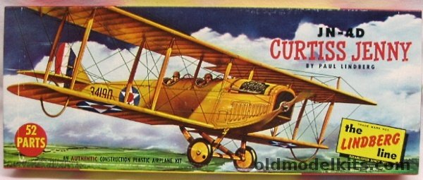 Lindberg 1/48 Curtiss JN-4D Jenny - Bagged, 534-98 plastic model kit